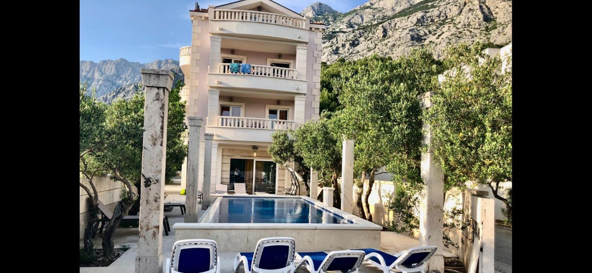 Villa Luce mit Pool Makarska Eksteriør billede